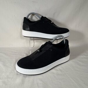 Donald Pliner Black Camo-D Toggle Platform Slip On Sneakers Women's 10 M